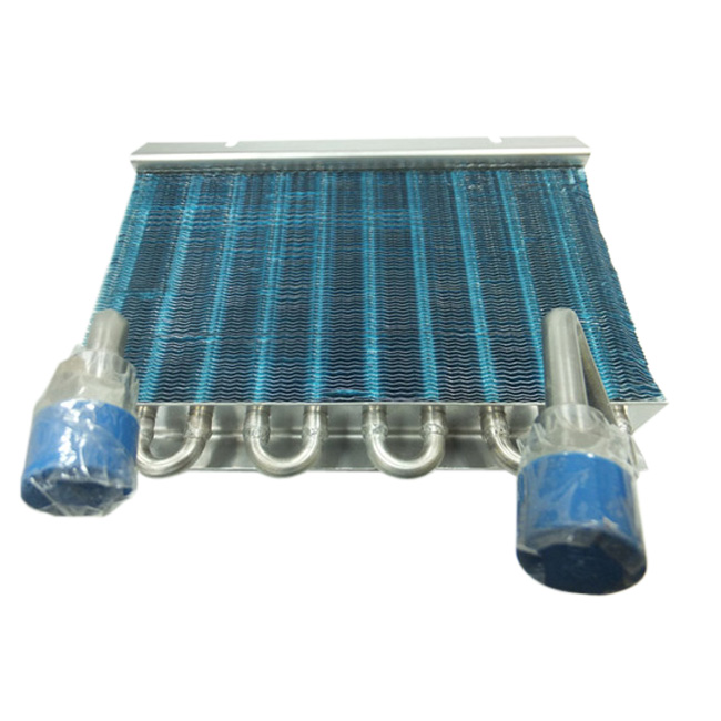 Condensador Con Tubo De Acero Inoxidable Y Aleta De Aluminio